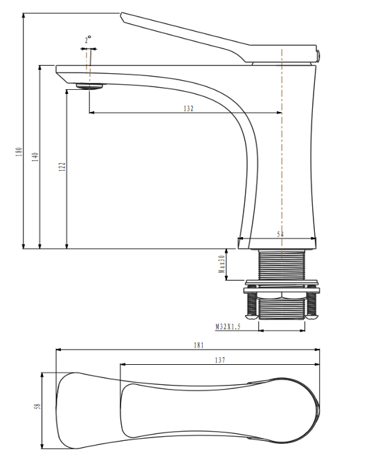 Vera YP.9020C Mixer Tap
