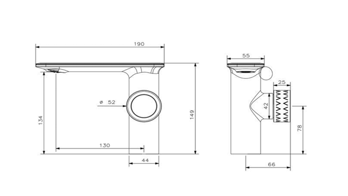 Vera EM.1101GM Tall Mixer Tap