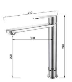 Nexus NF-43002SS(GM)-C Tall Basin Tap