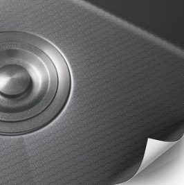 EACO Nano Black Honeycomb 316 Stainless Steel Sink