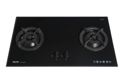 Tecno 2-Burner 86cm Tempered Glass Cooker Hob