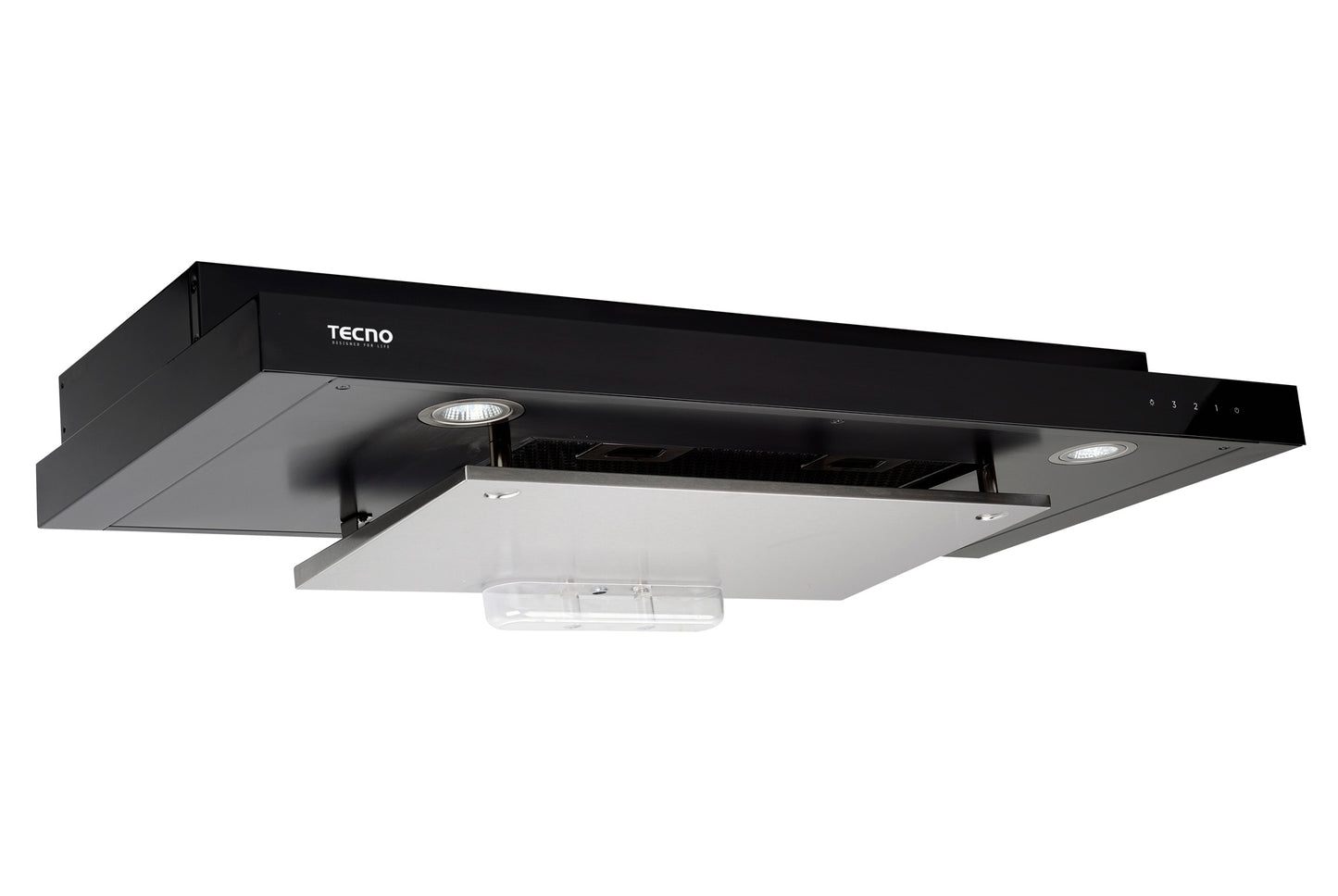 Tecno Touch Control Slim Line Hood with DYNA-X Motor (Full Black)