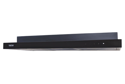 Tecno Slim Line Cooker Hood With LED Touch Controls (Full Black)