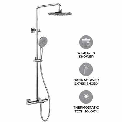 Rigel TSME14418T Thermostatic Rainshower System (Available in 4 colours)