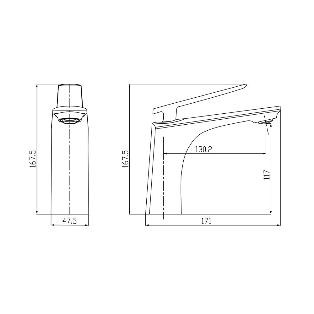 Vera DL.200.106GM Mixer Tap