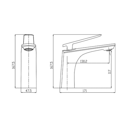 Vera DL.200.106GM Mixer Tap