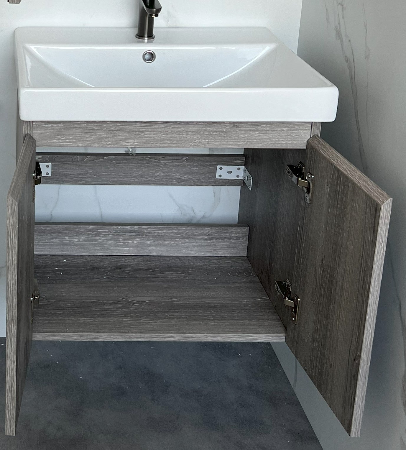 Esfera 60cm Basin Cabinet (Weathered Grey)