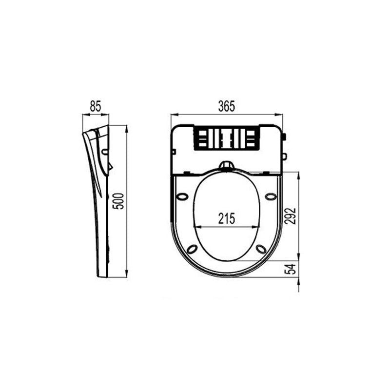 OttO 8900 Bidet Seat Cover