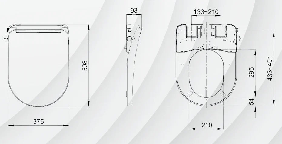 Eaco Manual Bidet Seat Cover