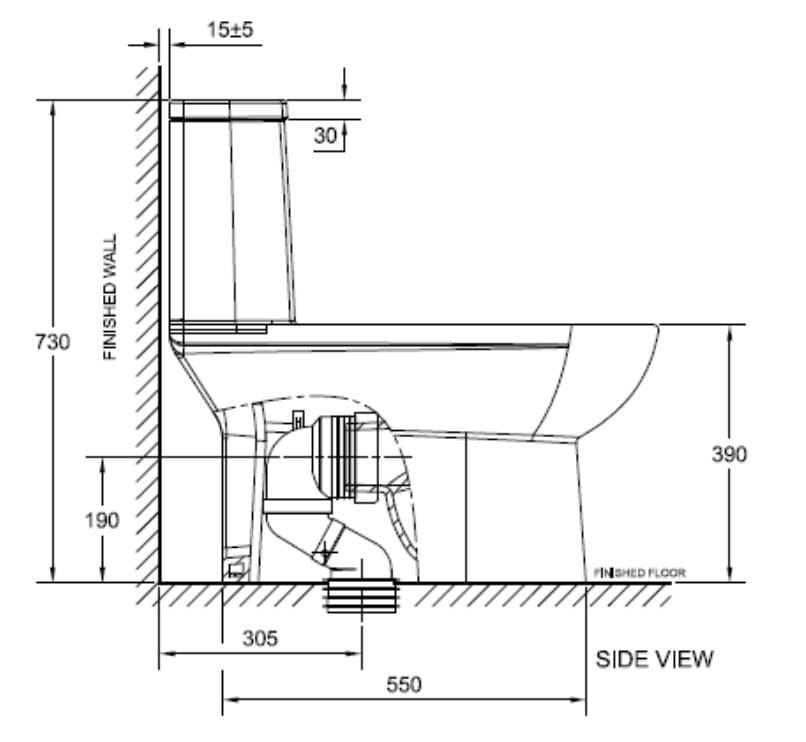 American Standard CL 25315 Neo Modern One-Piece Toilet