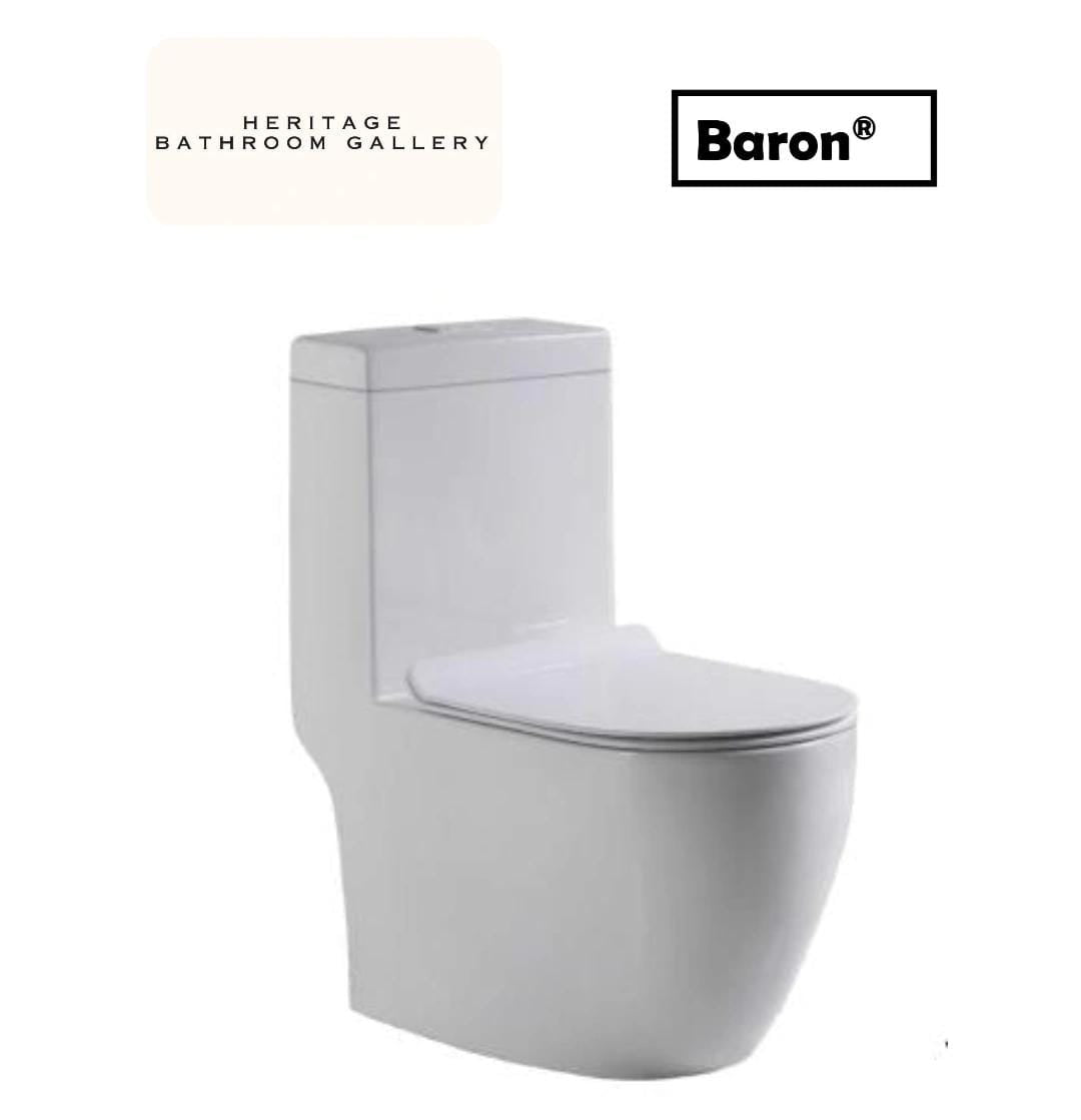 Baron W818 One-Piece Toilet Bowl (Rimless Flush)