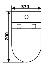Baron W888 One-Piece Toilet Bowl (Washdown Flush)