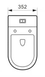 Aalto AL 8090 One-Piece Toilet Bowl (Tornado Flush)