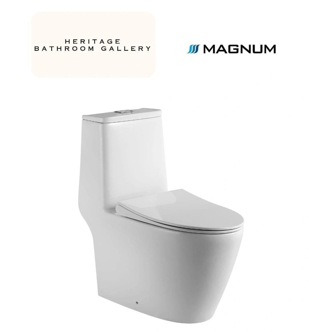Magnum M919 One-Piece Toilet Bowl (Tornado Flush)