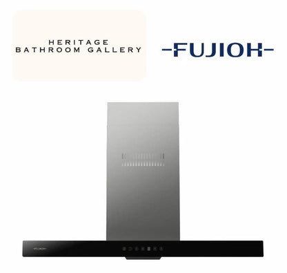 Fujioh FR-MT1990 GBK Chimney Hood With Glass Panel (900mm)