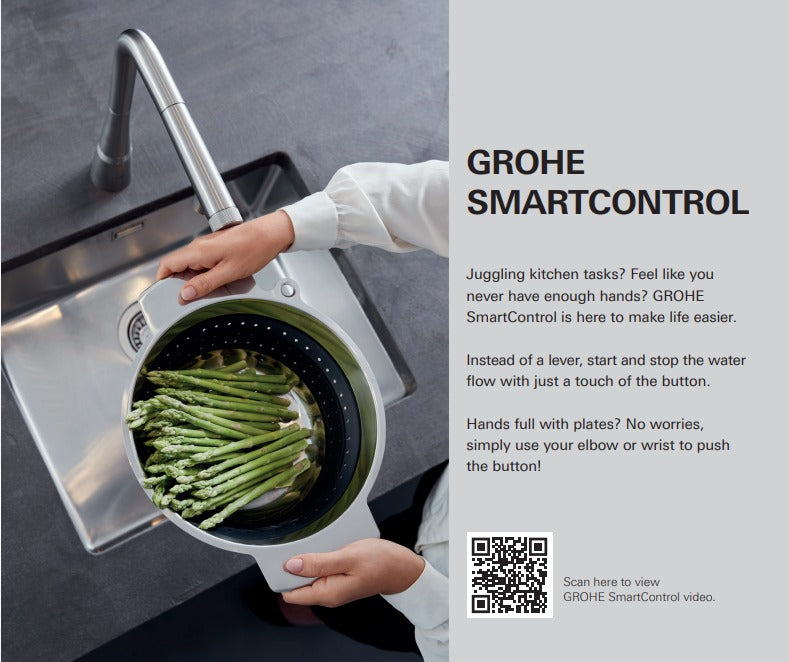 Grohe 31613000 Minta SmartControl Pull-Out Sink Mixer