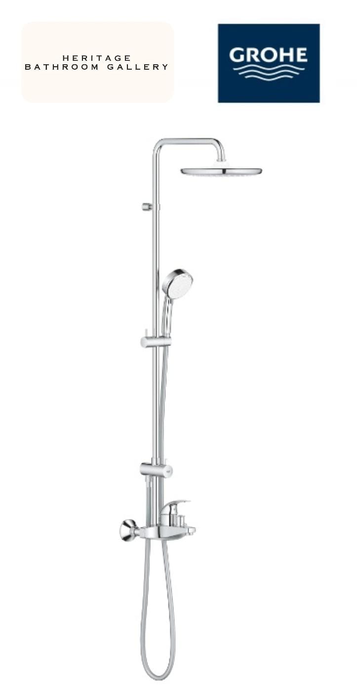 GROHE 26674001 Tempesta Cosmopolitan System 250 Shower System With Single Lever Bath Mixer