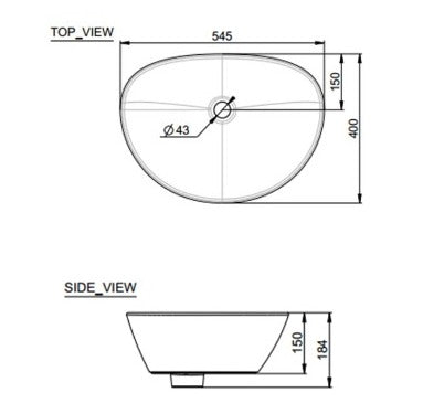 American Standard Neo Modern CCASF633-0000410F0 Vessel Wash Basin