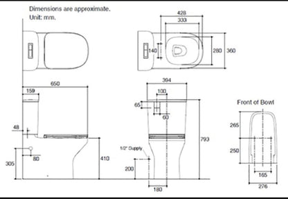 Kohler ModernLife Back-To-Wall Two-Piece Dual Flush Washdown Toilet Bowl (K-78800K-0)