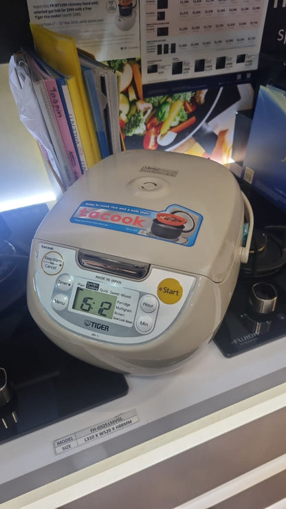 Tiger 1.0L Microcomputerized "tacook" Rice Cooker - JBV-S10S
