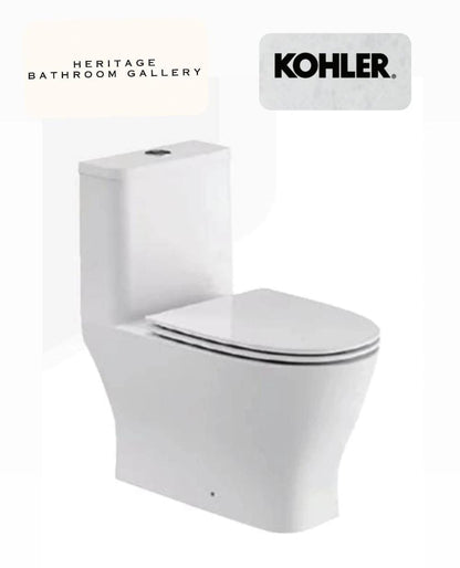 KOHLER Reach Up Rimless One-Piece Toilet with Slim Quiet-Close Seat (K-28628K-0)