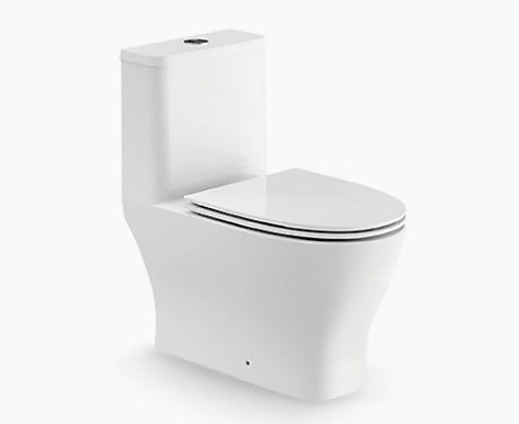 KOHLER Reach Up Rimless One-Piece Toilet with Slim Quiet-Close Seat (K-28628K-0)