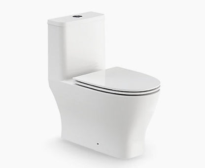 KOHLER Reach Up Rimless One-Piece Toilet with Slim Quiet-Close Seat (K-28628K-0)