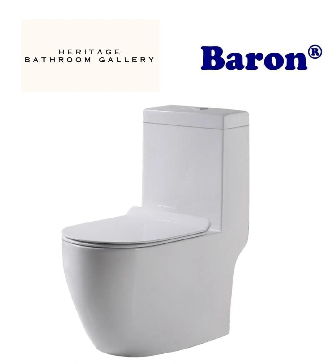 Baron W898 One Piece Toilet Bowl (Tornado Flush)