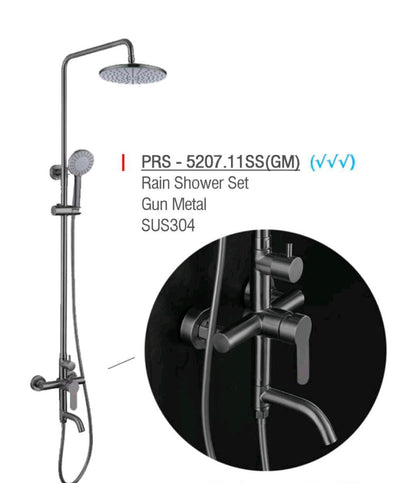 ZAFFIRO PRS. 5207.11SS(GM) RAINSHOWER SET