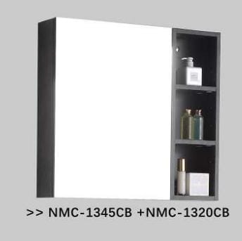 Nexus 65cm Mirror Cabinet (Cloudy Black)