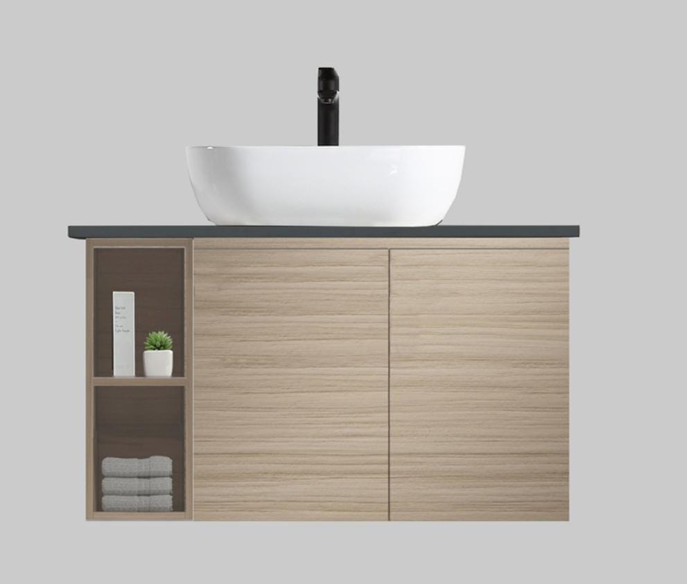 Nexus 80cm Basin Cabinet (Beige Oak)