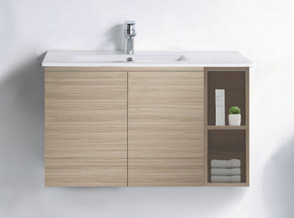 Nexus 80cm Basin Cabinet (Beige Oak)