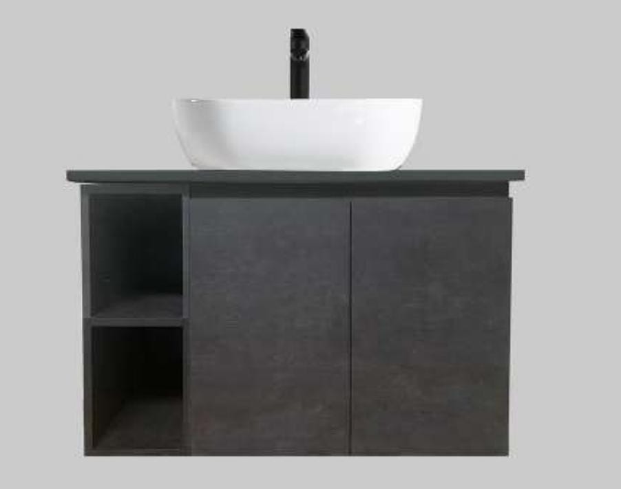 Nexus 80cm Basin Cabinet (Cloudy Black)
