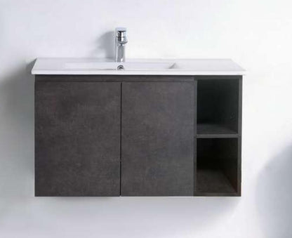 Nexus 80cm Basin Cabinet (Cloudy Black)