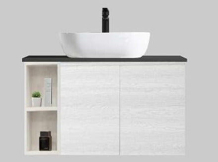 Nexus 80cm Basin Cabinet (White Oak)