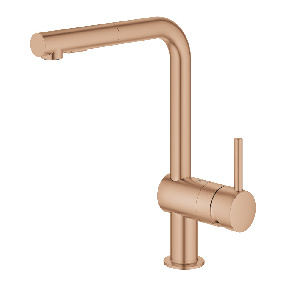 Grohe 30274DA0 Minta L-Spout Pull-Out Sink Mixer