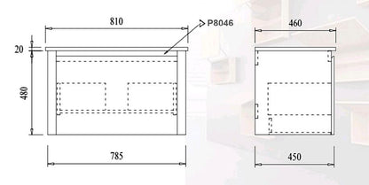 Aalto P8046 Basin Cabinet (80CM)