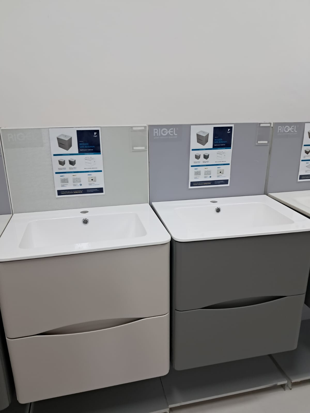 Rigel 60CM Drawer Design Cabinet (GRAY)