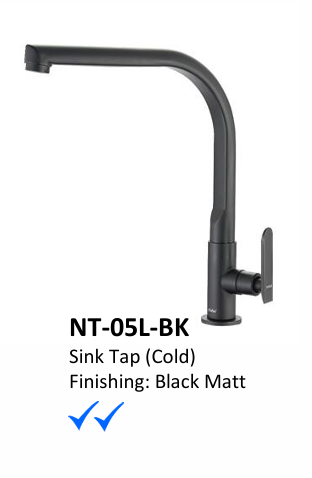 Nobel NT-05L-BK kitchen Tap