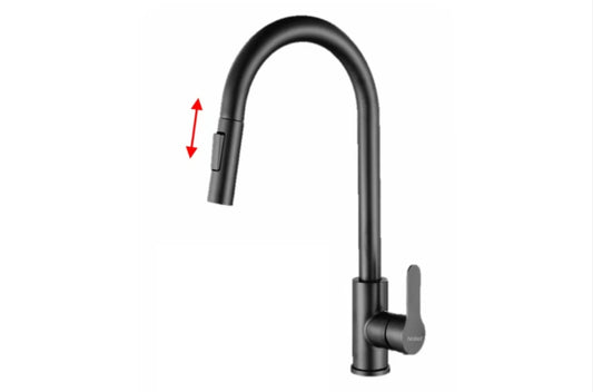 Nobel 4021-GM Mixer Pull Out Kitchen Tap