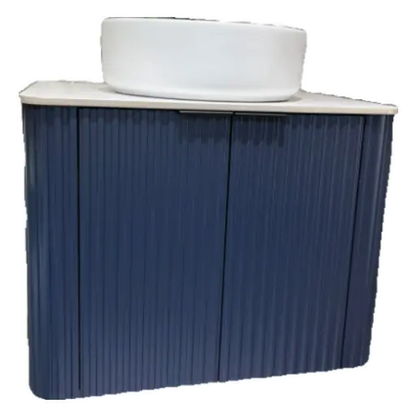 Dusche 2006103FNB 60cm Basin Cabinet - (Fluted Navel Blue)