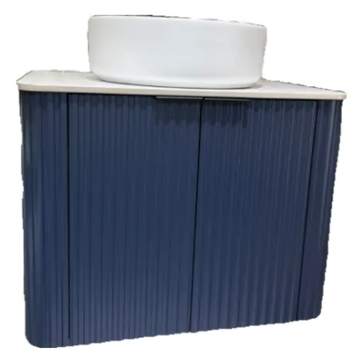 Dusche 2006103FNB 60cm Basin Cabinet - (Fluted Navel Blue)
