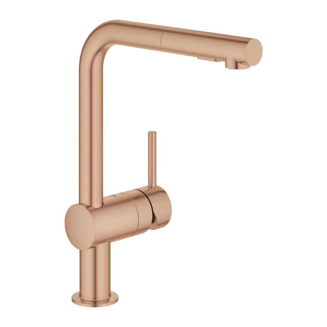 Grohe 30274DL0 Minta L-Spout Pull-Out Sink Mixer