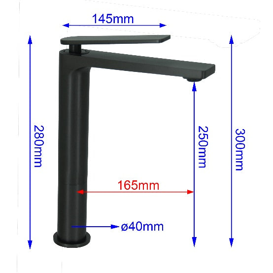 Fidelis FT-8292-HGM Tall Mixer Tap