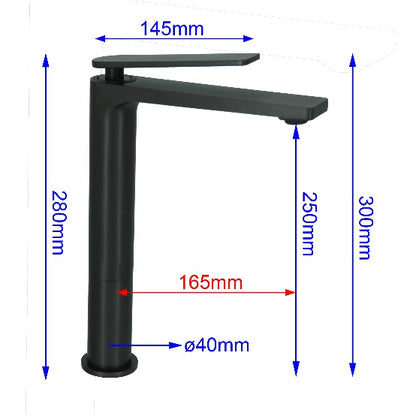 Fidelis FT-8292-HGM Tall Mixer Tap