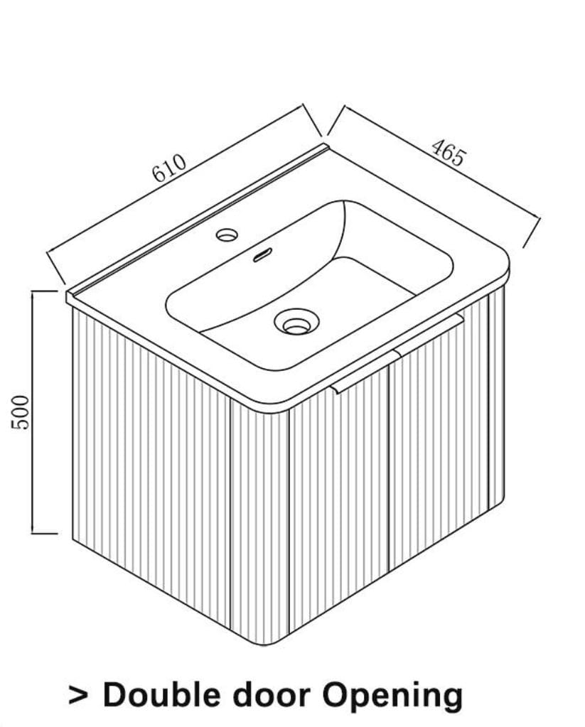 Nexus NBC-3760AG-C Basin Cabinet (60cm)