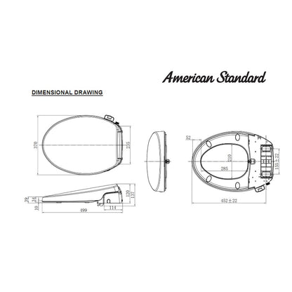 American Standard CL6001E-6D Manual Bidet Seat Cover