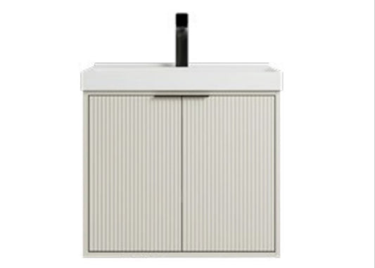 Dusche 2006104FBG 60cm Basin Cabinet (Fluted Beige Grey)