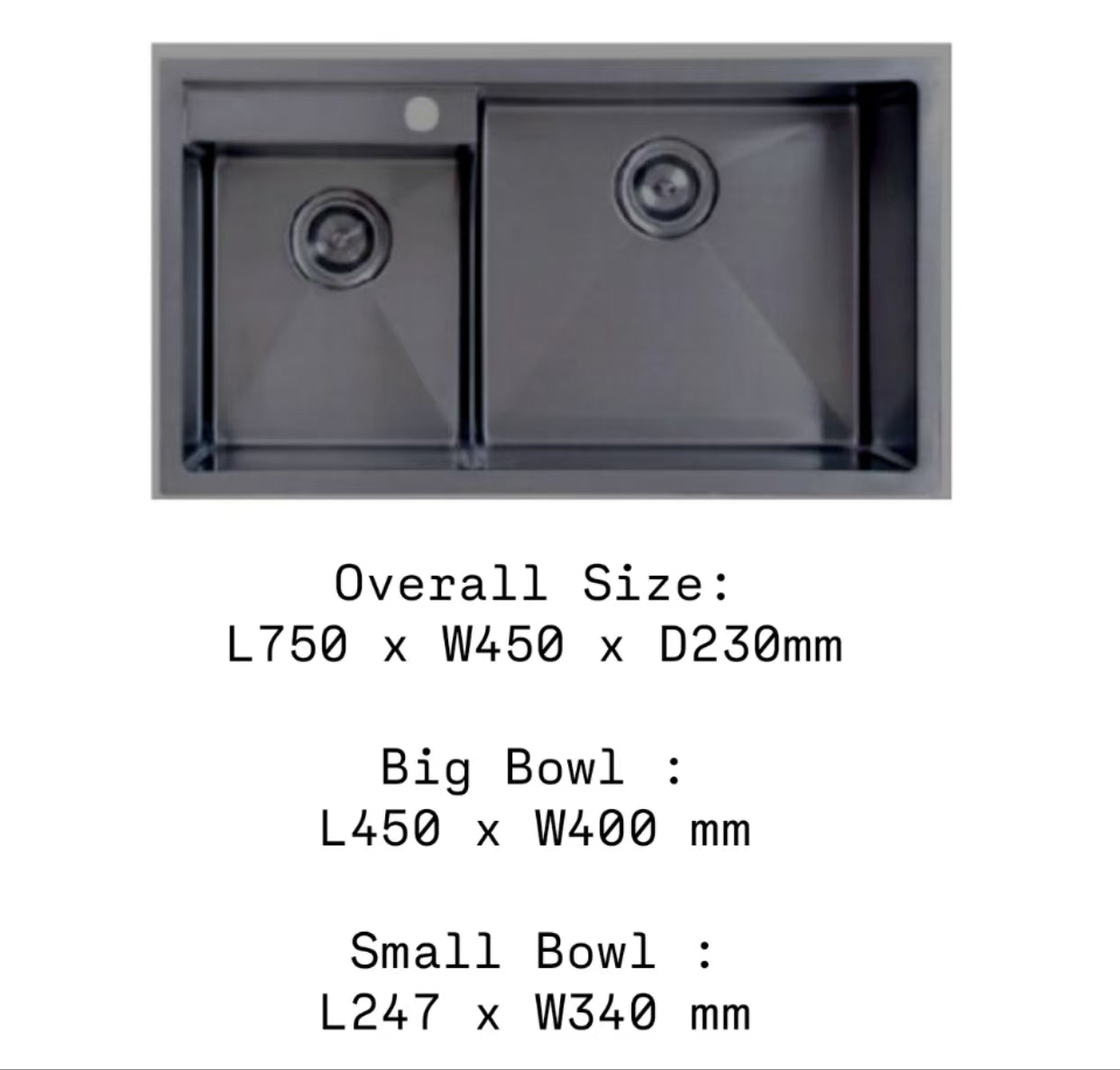 Monic MBX Nano Undermount Kitchen Sink