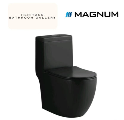 Magnum M938 Black One-Piece Toilet Bowl (Tornado Flush)